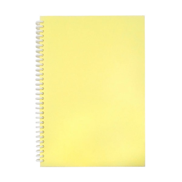 Dekalalbum Återanvändbart Dekalbok 40 Sidor A4/A5 PU-Omslag för Klippbok Gult yellow 40 sheets a5