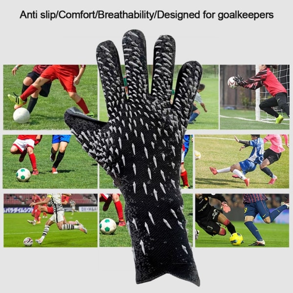Keeperhansker Fotballhansker SVART STØRRELSE 7 - svart black black size 7