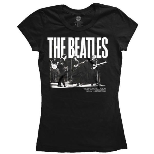 The Beatles kvinner/damer 1963 The Palladium T-skjorte L Svart L
