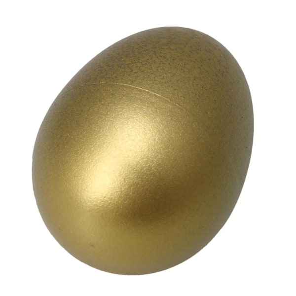 2 stk. Golden Maracas Egg Shakers Håndperkusjon 40mm Dia Skalror