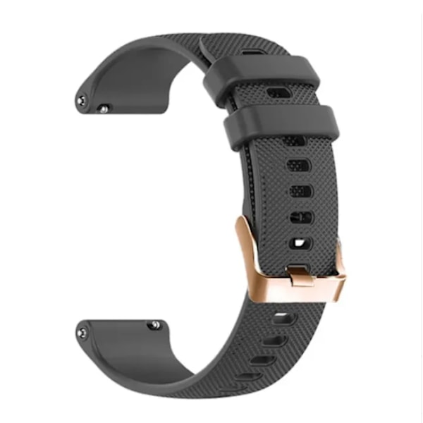 18mm 20mm Ranneke Garmin Älykelloon, Vaihtoranneke Musta Black 18mm Width