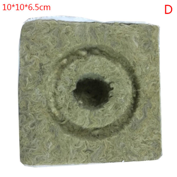 Rock Wool Cubes Ventilativ Hydroponic Grow Rockwool Cubes Jord som bilden D 10*10*6,5 cm