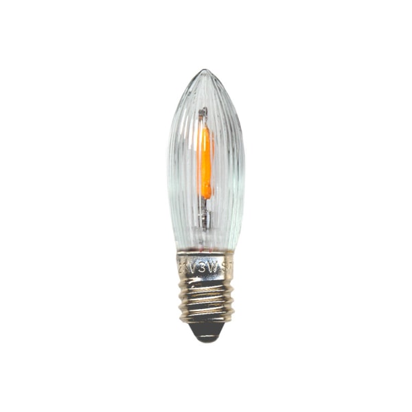 7 stk LED-filamentlamper for adventslysstaker E10 universal