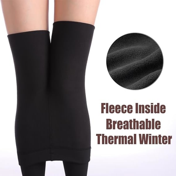 3 par termisk fleece vintertights for kvinner 380 Denier varm ugjennomsiktig strømpebukse