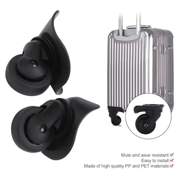 Samsonite hjul udskiftning, 1 par A53 kuffert Bagagehjul Universal kuffert Hjul udskiftning