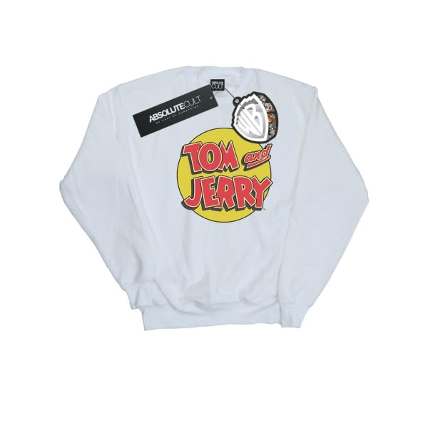 Tom And Jerry Boys Circle Logo Sweatshirt 5-6 år Hvit 5-6 år