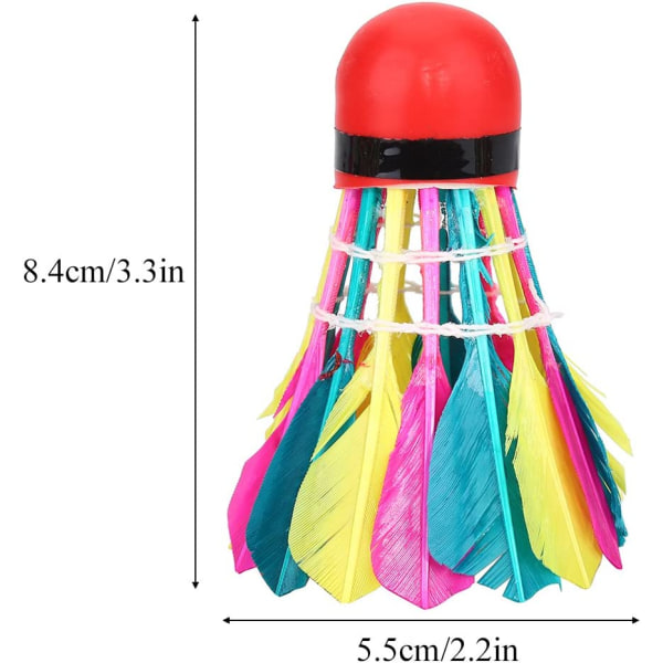 Fjærball, 11 stykker fargerik høyhastighets fjærbadminton