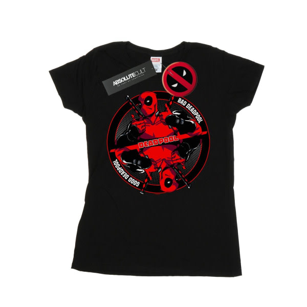Marvel Dam/Ladies Deadpool BH Bath T-skjorte i bomull L Svart L