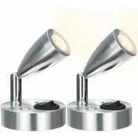 2 Pcs LED Spot Reading Light 12V, Aluminum Wall Lamp with-FF-