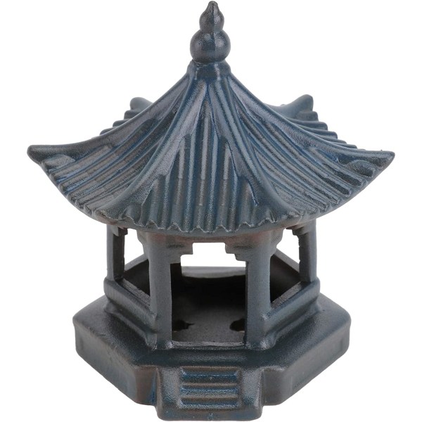 Mini Pagoda Staty Fairy Garden Figur Keramisk Hexagon Pavilio