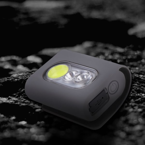 Clip on Running Light, 2000 Lumens Safety Jogging LED med kraftfuld magnetisk klips, USB genopladelige natlys til reflekterende veste til løbere, Jo