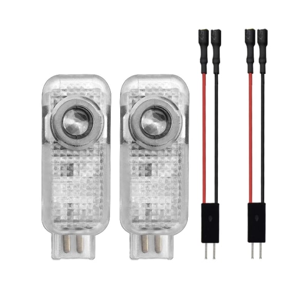 Passer for Audi Aodi velkomstlys A4LA5A6L atmosfærelys A7A8LQ3Q5Q7 dørlaserprojeksjonslys (2-pakning)