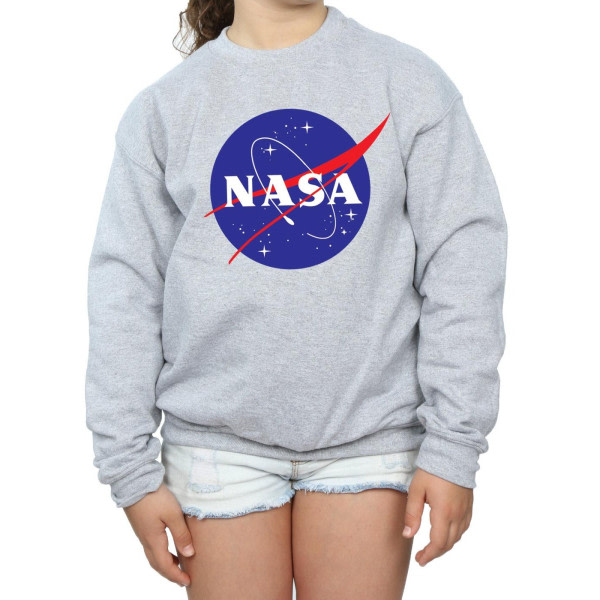NASA Girls Insignia Logo collegepaita 5-6 vuotta Sport Grey 5-6 vuotta