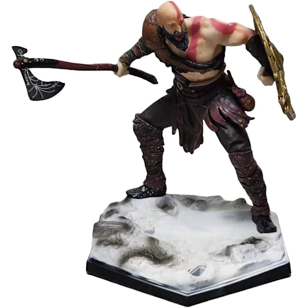 Ragnarok Figur, Kratos og Atreus Actionfigurer, 20cm/7.9tommer PVC Spillkarakter Figur Statue Dekorasjon Leketøy C-XF12-