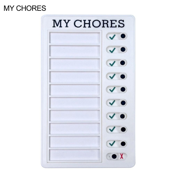 Daglig Checklista Planerare Självdisciplin Stämpelkort Mina Göromål MY CHORES