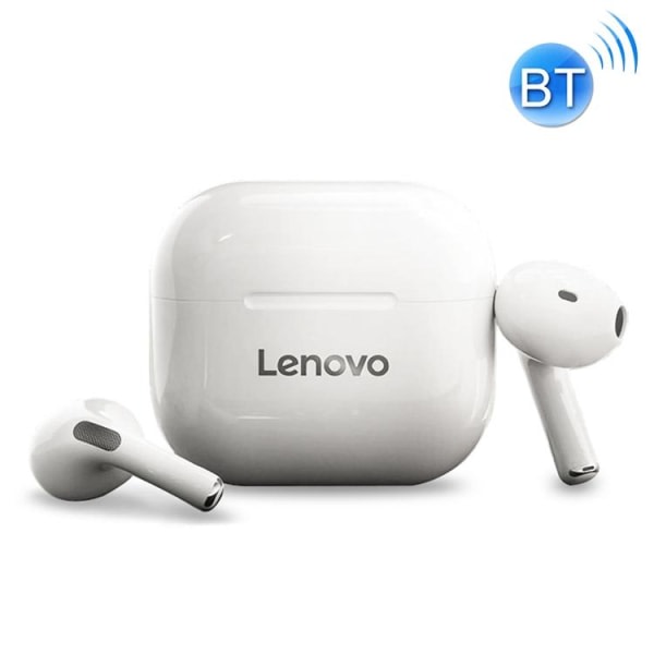 Lenovo LivePods LP40 vanntette Bluetooth-hodetelefoner. hvit
