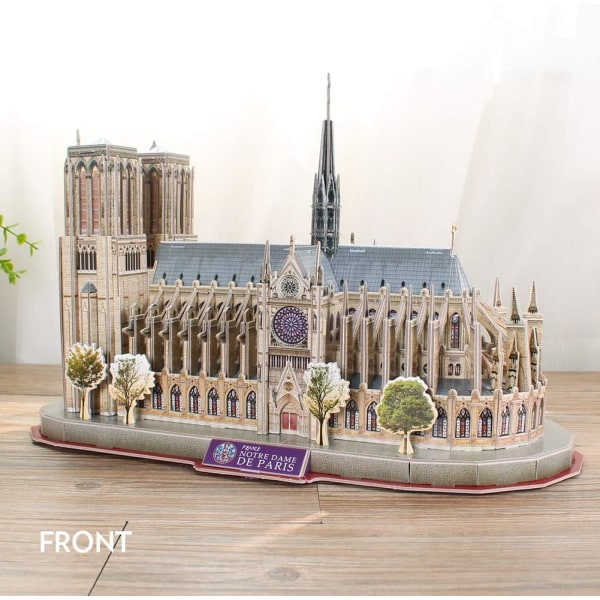 3D Pussel Franch Architecture Model Kit Present for barn