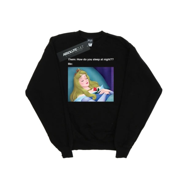 Disney Sleeping Beauty Meme Sweatshirt S Black Black S