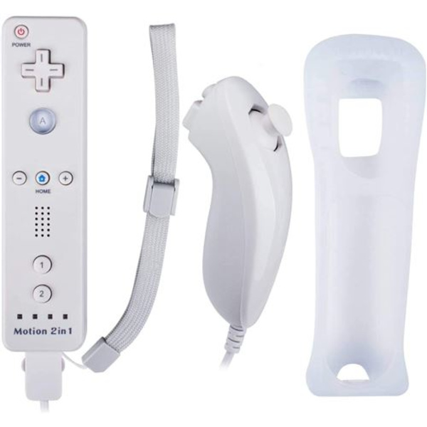 2-i-1 Integrerad Wiimote Motion Plus-kontroll och Nunchuck