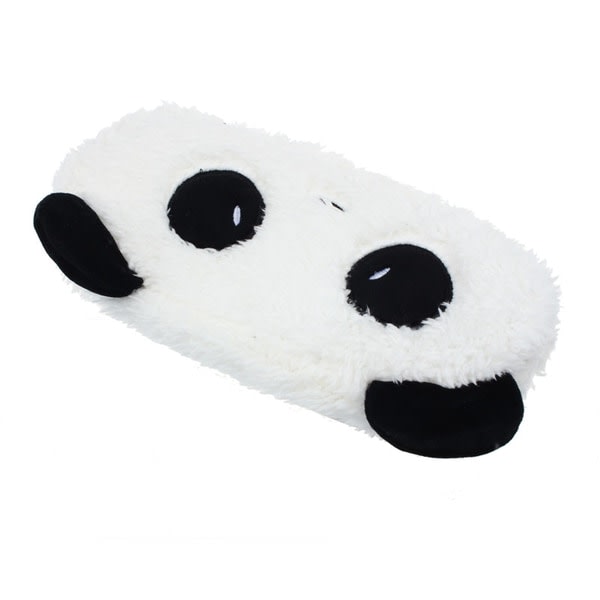 Søt plysj panda pennal hvit