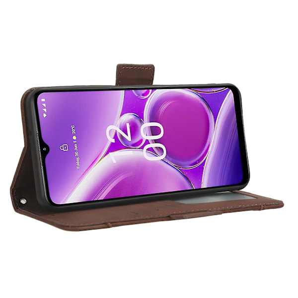 Etui for Nokia G42 5g, justerbart avtakbart kortlomme, magnetisk lukking, lærveske kompatibel med Nokia G42 5g etui Brown
