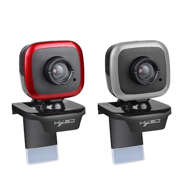 Webcam 360 Grader med Indbygget Mikrofon – Perfekt til Opkald Sølv Silver one size