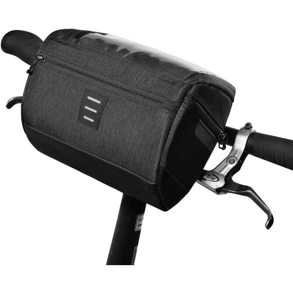 Cykelstyrväska, vattentät cykelkorg framväska med pekskärmstelefonhållare, Mountain Road Bike Ride 3L förvaringsväska