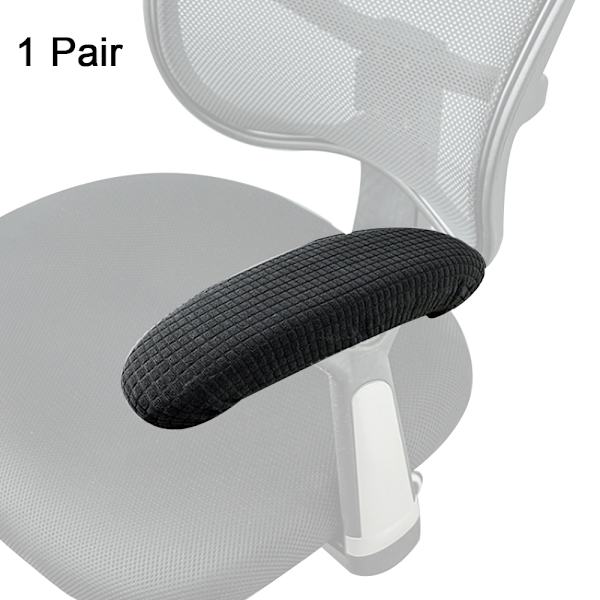 1 par / 2 stk Polyester Aftageligt Holdbart Maskinvaskbart Kontorstol Armlæn Betræk Smudsafvisende Elastisk Vandtæt Computer Swivel Stol