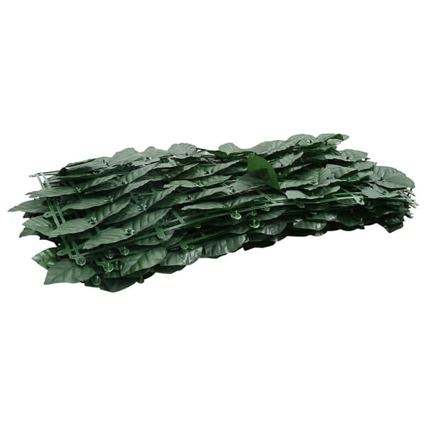vidaXL Altanlæskærm Mørkegrønne Blade 400x100 cm Grön green