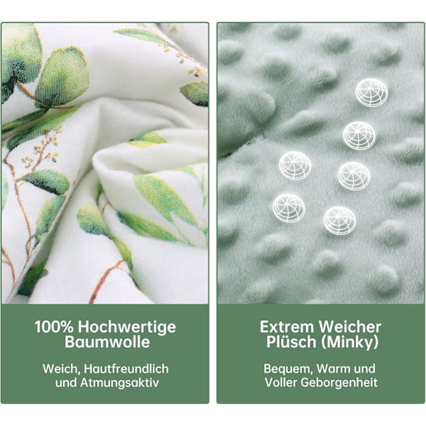 Babyteppe bilstol sovepose 90x90 cm mykt teppe-FF-