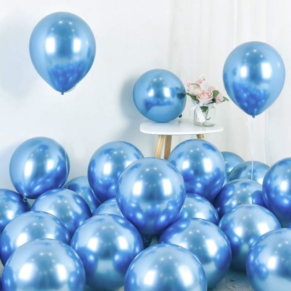 Lateksballonger, Lateksballonger til dekorasjon, Pakke med 50 metall