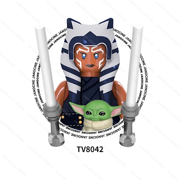 SW Rymdkriget Darth Mini Actionfigurer Klonsoldat Droider Jedi Anakin Skywalker Byggklossar i Plast Set Barnpresent TV8042