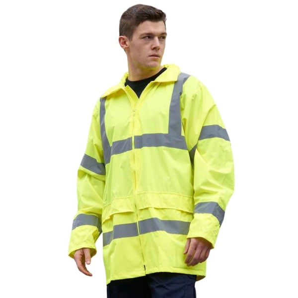 Portwest Unisex Adult Hi-Vis vedenpitävä takki S Keltainen Keltainen S