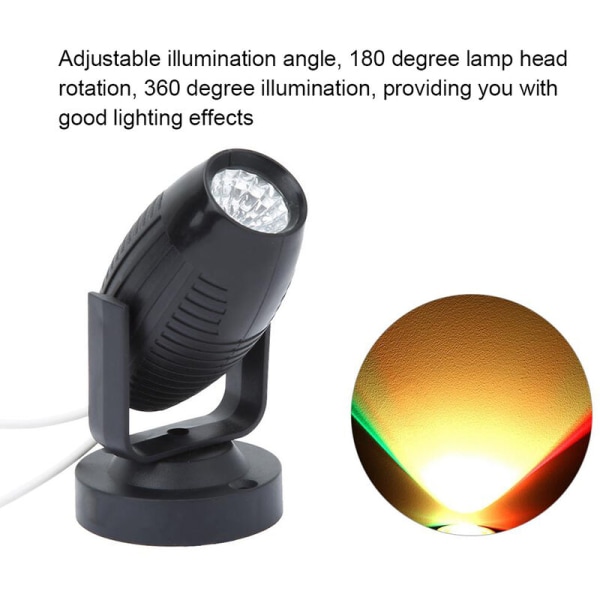 AC85-265V LED Scenbelysning Mini Spotlight 7 färger tillval