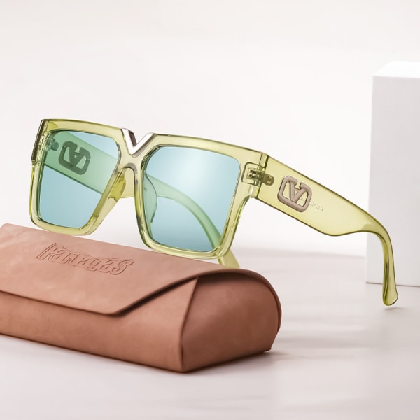 Polariserede solbriller til kvinder Overdimensionerede UV400-briller Mode en