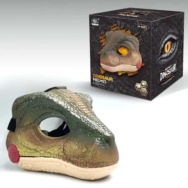 Dinomaski äänellä, kovaa muovia, halloween-dinosaurilelu-XF11-