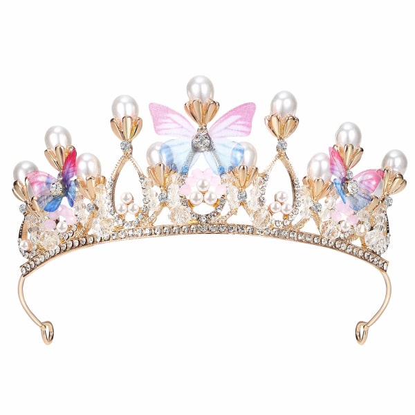 barns dag present Princess Crown Bröllop Headpieces Pearl