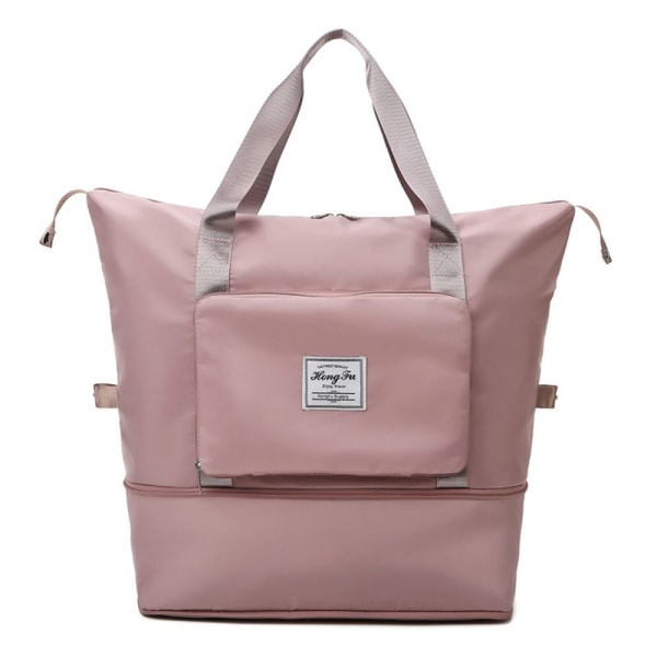 Stor kapasitet fällbar resväska Kvinnor resväskor - på lager Pink
