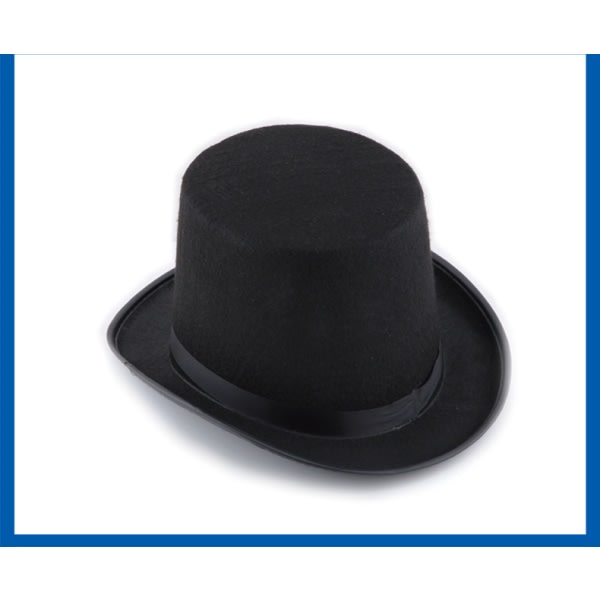 Galahatt, Hög hatt, Pannband, Elegant, Filt, 20-tal, Gatsby, Carniva