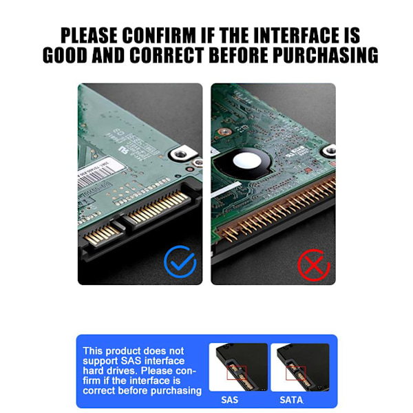 SATA - USB 3.0 -sovitin, kaapeli USB 3.0 -kiintolevylle usb3.0 one-size