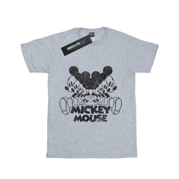 Disney Girls Mickey Mouse T-shirt i bomull 12-13 år S Sports Grey 12-13 år