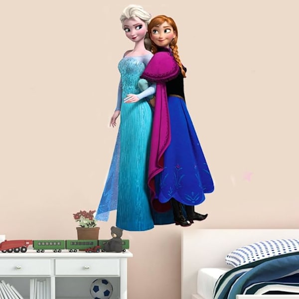 Frozen Disney Väggdekaler Frozen Vardagsrum Avtagbara Elsa Väggdekaler