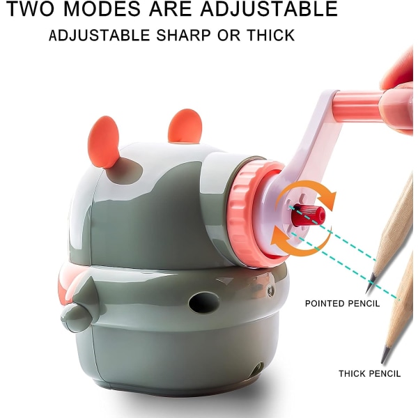 Pennspetsare - Söta manuella pennvässare för barn, pennvässare för ögonpennor, rolig pennvässare, kontorsfärgpennor vässare, konstnärspennvässare, present till barn
