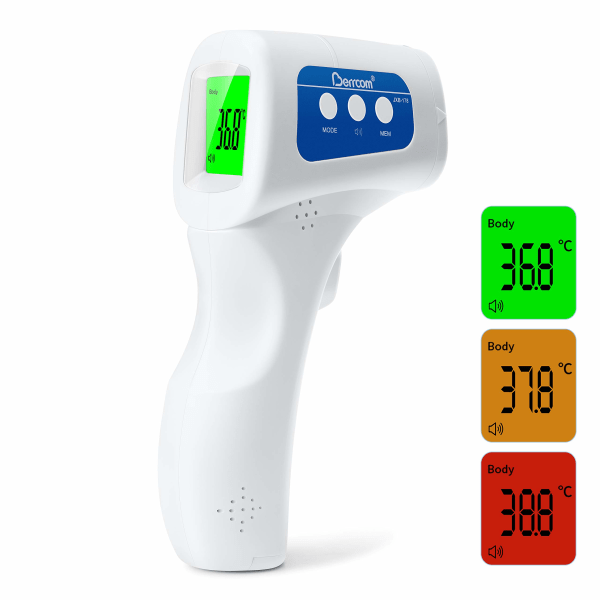 Beröringsfri infraröd panntermometer av medicinsk kvalitet