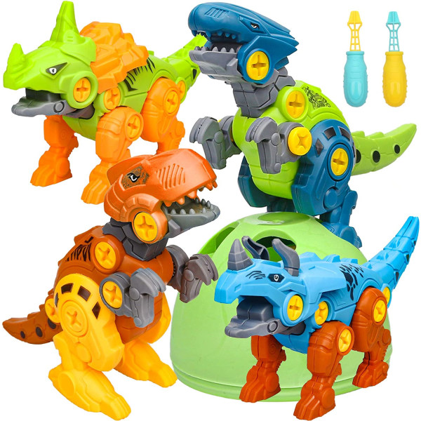 Dinosaurieleksaker för barn 3-5 - Bygga Dino Egg Take Apart Toys