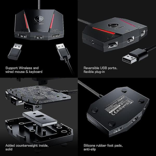 LEADJOY VX2 AimBox Näppäimistö & Hiiriadapteri 2024