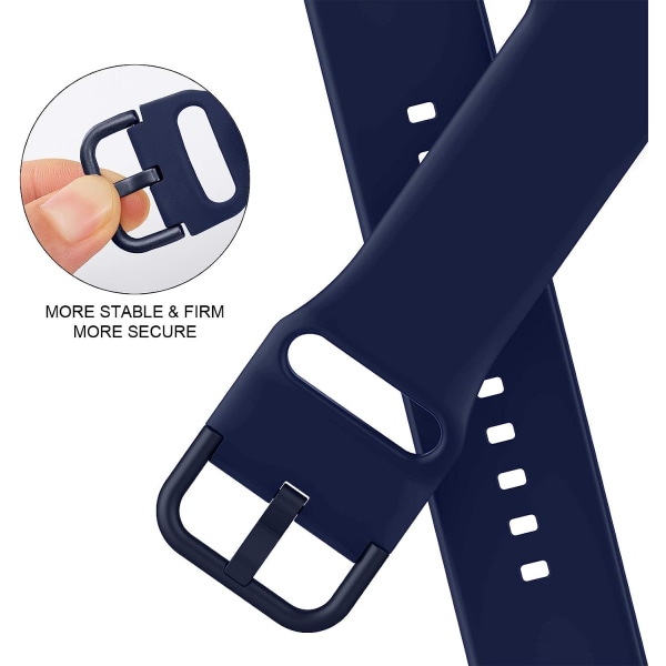 Kompatibel med Apple Watch -rem 41mm 40mm 38mm, myk silikon
