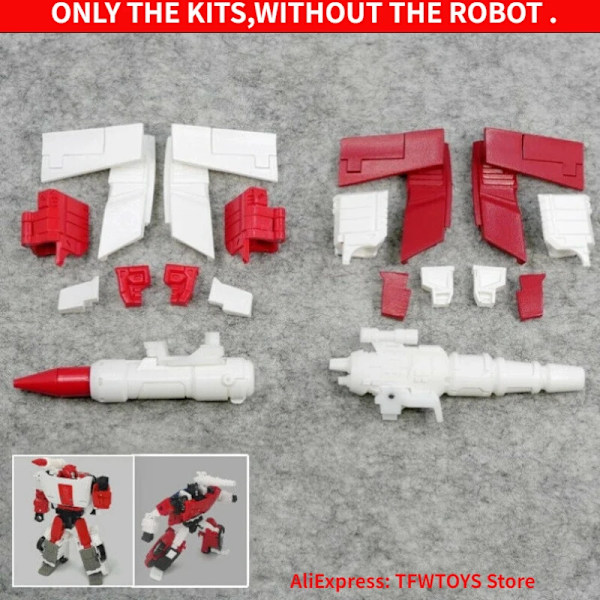 Skulderpistol Filler Tail Spoiler Upgrade Kit for Kingdom Sideswipe For Red Alert