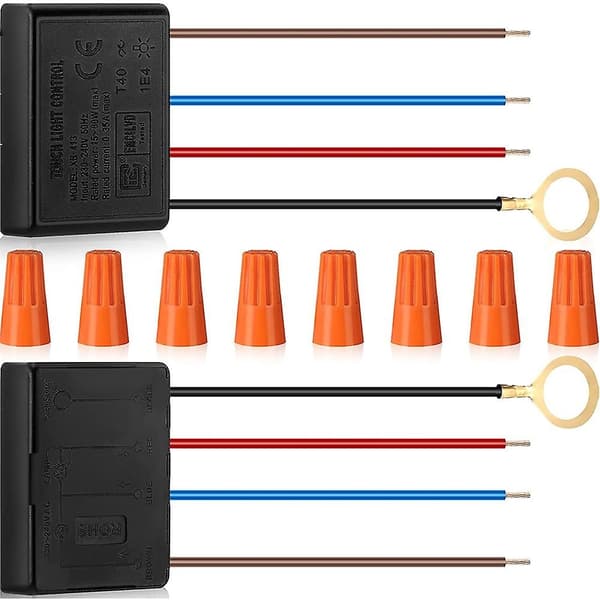 Touch Lamp Switch 2-pack, Touch Lamp Control Module for Dimmable LED Lamps, Lamp Changer K-FF-