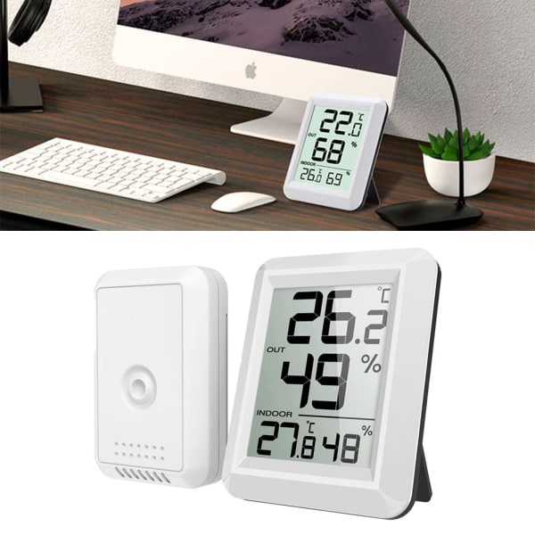 Trådløs Wifi-termometer Digital termohygrometer innendørs utendørs